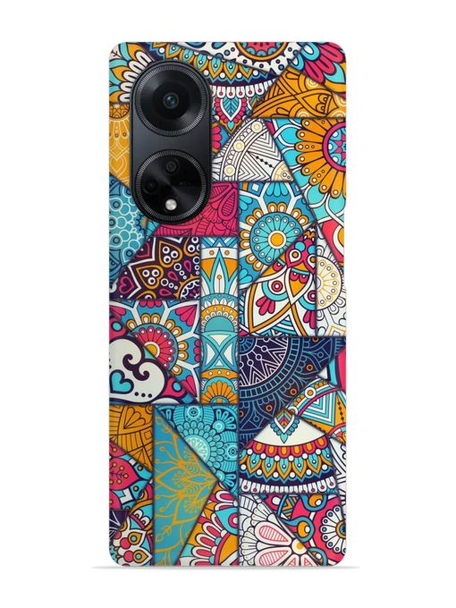 Patchwork Pattern Vintage Snap Case for Oppo F23 (5G) Zapvi