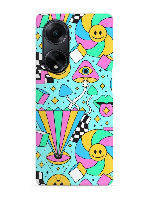 Trippy Rainbow 60S Snap Case for Oppo F23 (5G)