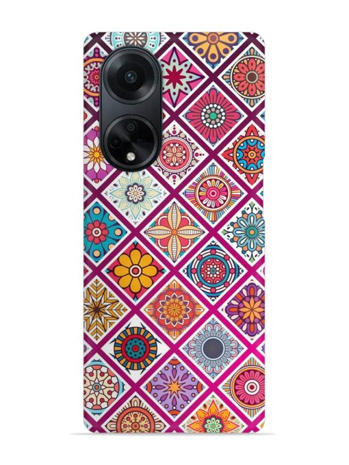 Seamless Tile Pattern Snap Case for Oppo F23 (5G) Zapvi