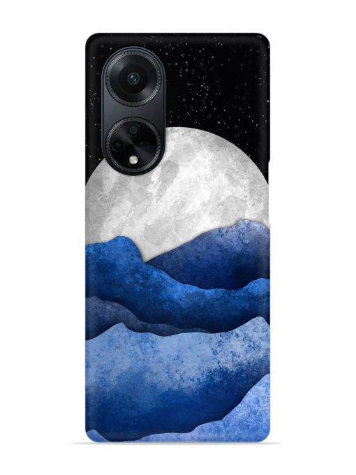 Full Moon Mountain Vector Snap Case for Oppo F23 (5G)