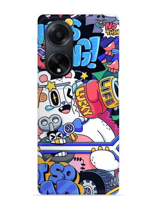 Universal Doodle Snap Case for Oppo F23 (5G)