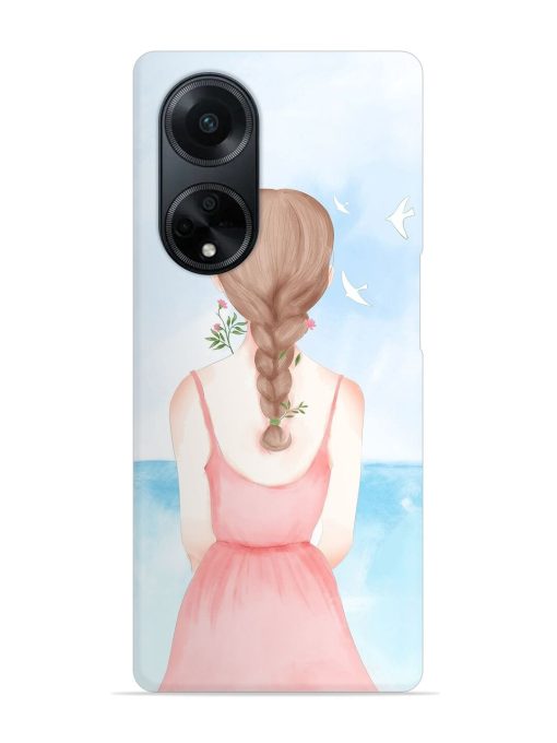 Watercolor Girl Vector Snap Case for Oppo F23 (5G) Zapvi