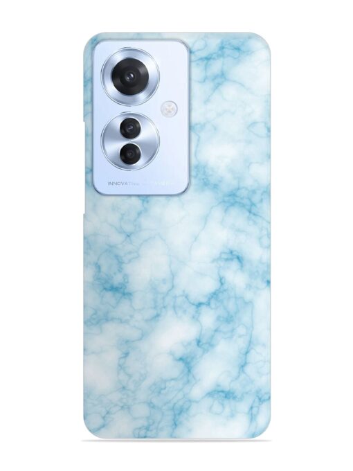 Blue White Natural Marble Snap Case for Oppo F25 Pro (5G) Zapvi