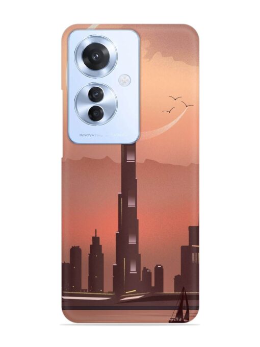 Landmark Burj Khalifa Snap Case for Oppo F25 Pro (5G) Zapvi