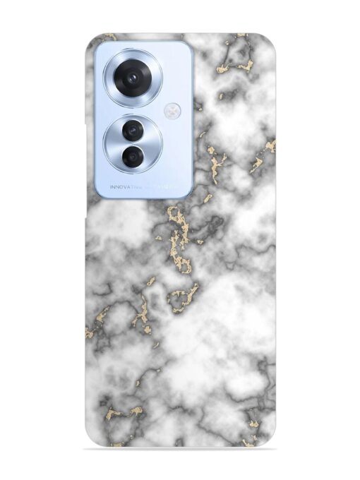 Gray And Gold Marble Snap Case for Oppo F25 Pro (5G)