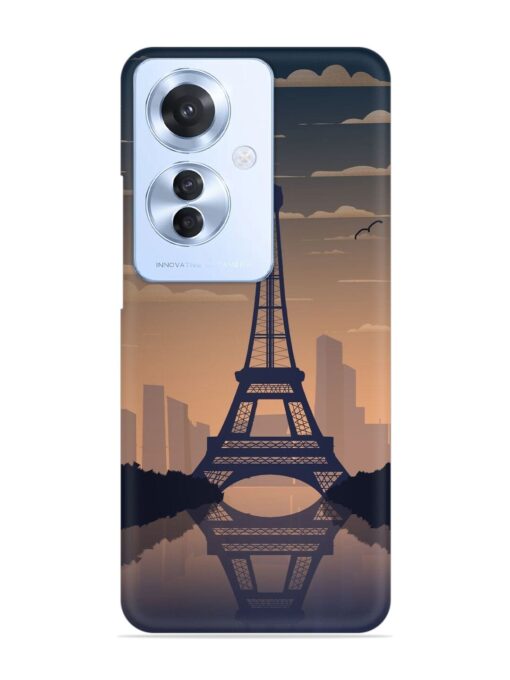 France Paris Eiffel Tower Gradient Snap Case for Oppo F25 Pro (5G) Zapvi