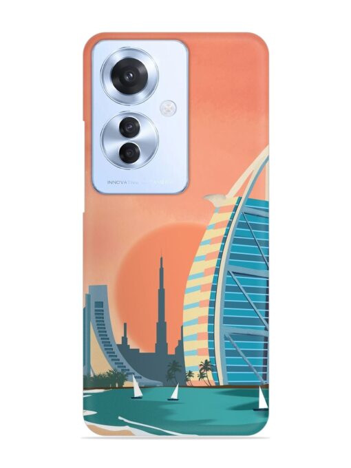 Dubai Architectural Scenery Snap Case for Oppo F25 Pro (5G) Zapvi