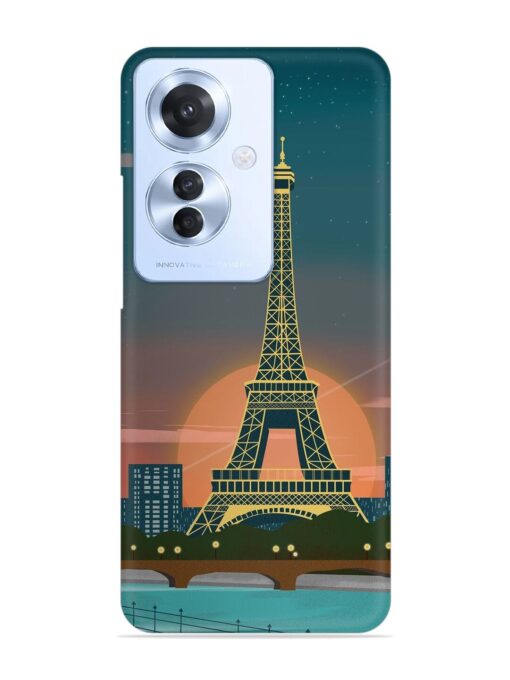 Scenery Architecture France Paris Snap Case for Oppo F25 Pro (5G) Zapvi