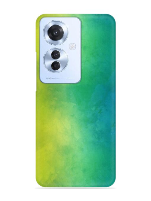 Yellow Green Gradient Snap Case for Oppo F25 Pro (5G)