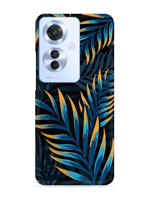 Abstract Leaf Art Snap Case for Oppo F25 Pro (5G) Zapvi