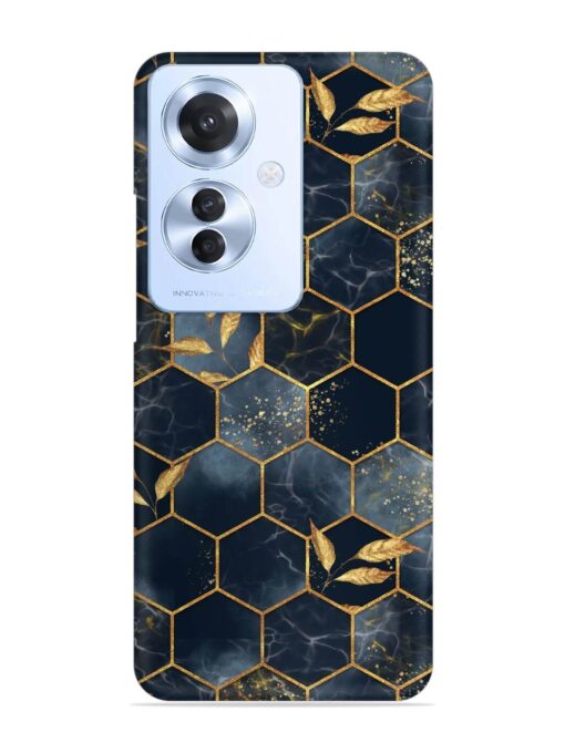 Marble Hexagon Seamless Snap Case for Oppo F25 Pro (5G) Zapvi