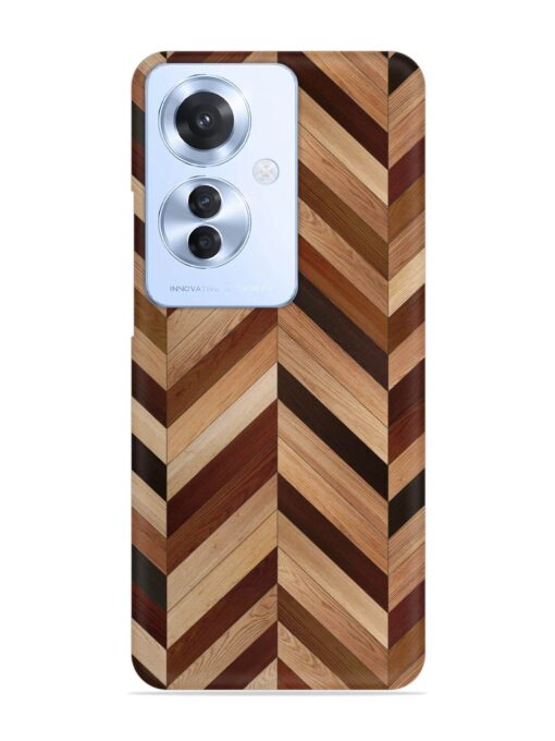 Seamless Wood Parquet Snap Case for Oppo F25 Pro (5G) Zapvi