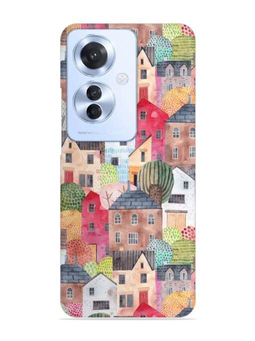 Abstract Seamless Pattern Snap Case for Oppo F25 Pro (5G) Zapvi