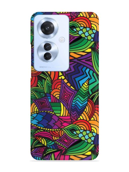 Abstract Multicolor Seamless Snap Case for Oppo F25 Pro (5G) Zapvi