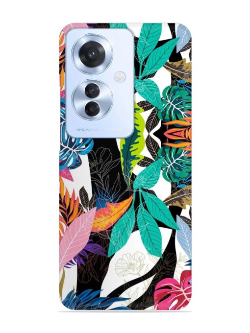 Floral Pattern Bright Snap Case for Oppo F25 Pro (5G)