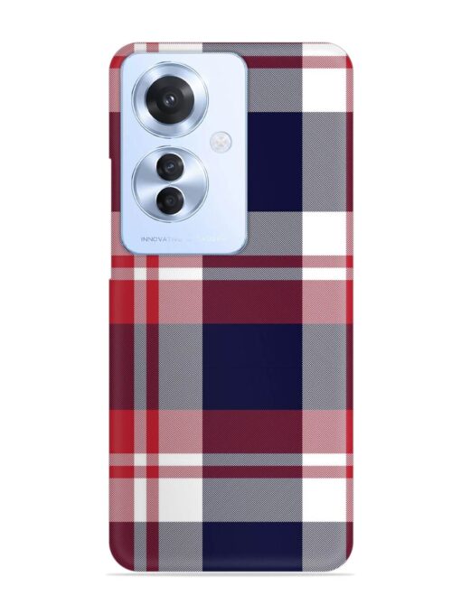 Classic Plaid Tartan Snap Case for Oppo F25 Pro (5G)