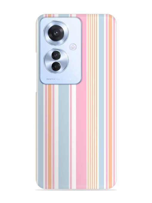 Stripe Seamless Pattern Snap Case for Oppo F25 Pro (5G) Zapvi