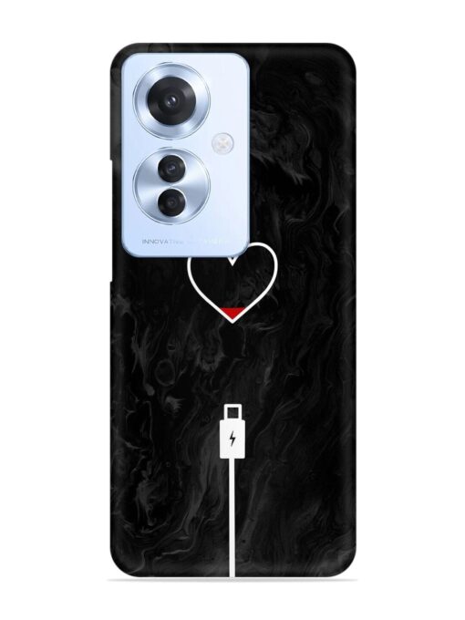 Heart Charging Vector Snap Case for Oppo F25 Pro (5G)