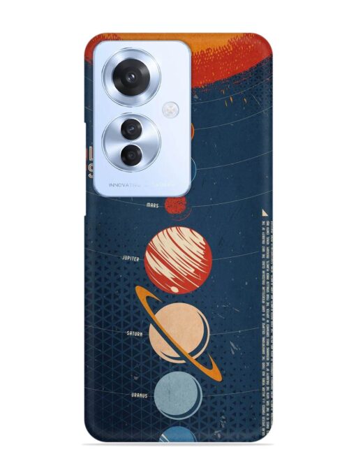 Solar System Vector Snap Case for Oppo F25 Pro (5G) Zapvi