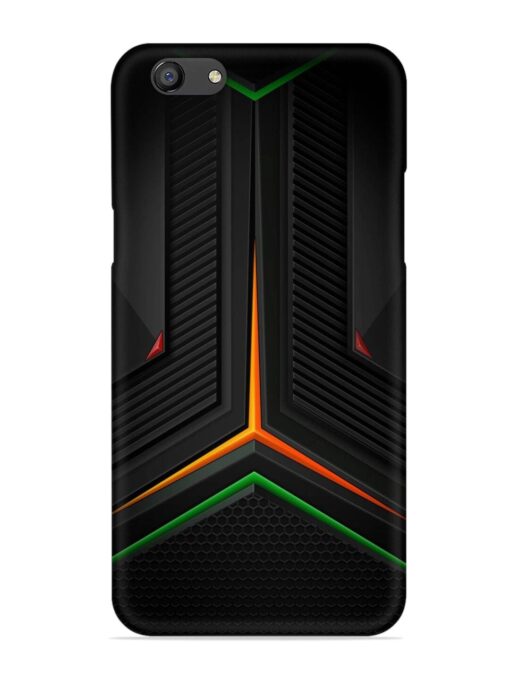 Orange Triangle Light Snap Case for Oppo F3 Zapvi