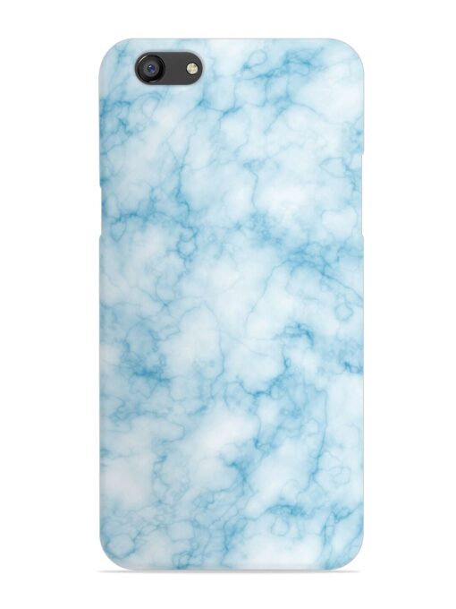 Blue White Natural Marble Snap Case for Oppo F3 Zapvi