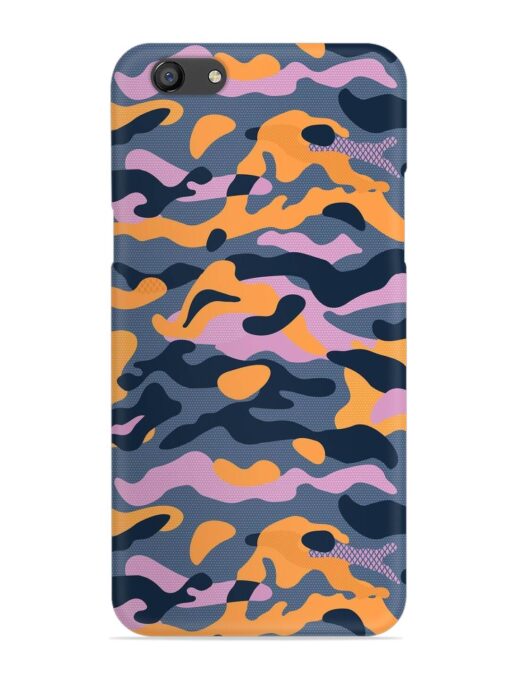 Camouflage Army Military English Orange Art Snap Case for Oppo F3 Zapvi