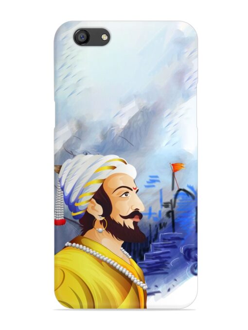 Shivaji Maharaj Color Paint Art Snap Case for Oppo F3 Zapvi