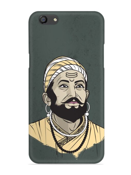 Shivaji Maharaj Vector Art Snap Case for Oppo F3 Zapvi