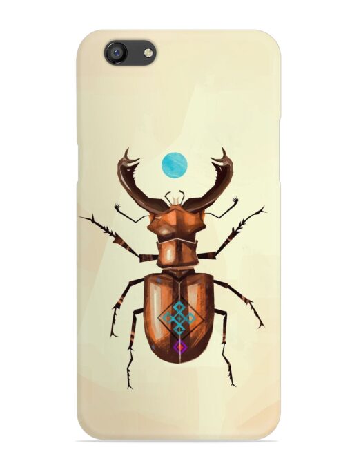 Stag Beetle Vector Snap Case for Oppo F3 Zapvi