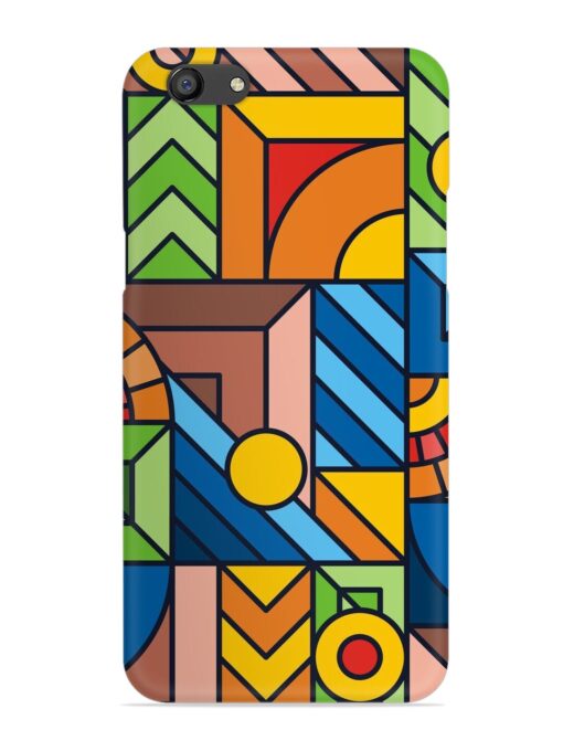 Colorful Geometric Snap Case for Oppo F3