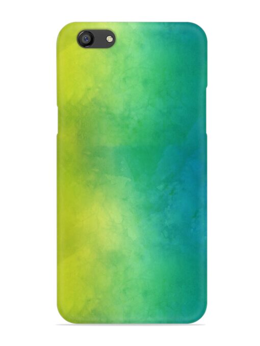 Yellow Green Gradient Snap Case for Oppo F3 Zapvi