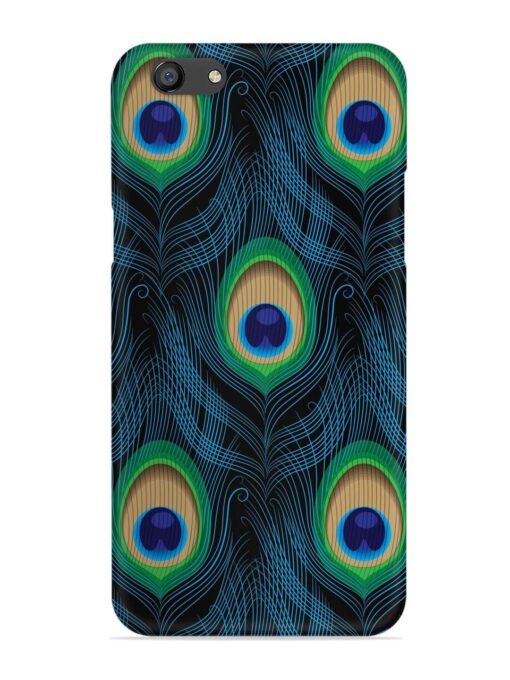 Seamless Pattern Peacock Snap Case for Oppo F3 Zapvi