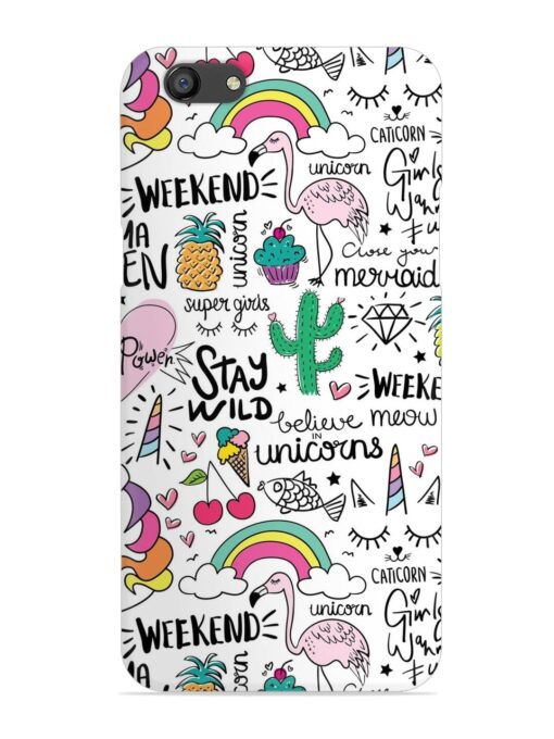 Unicorn Ice Cream Snap Case for Oppo F3