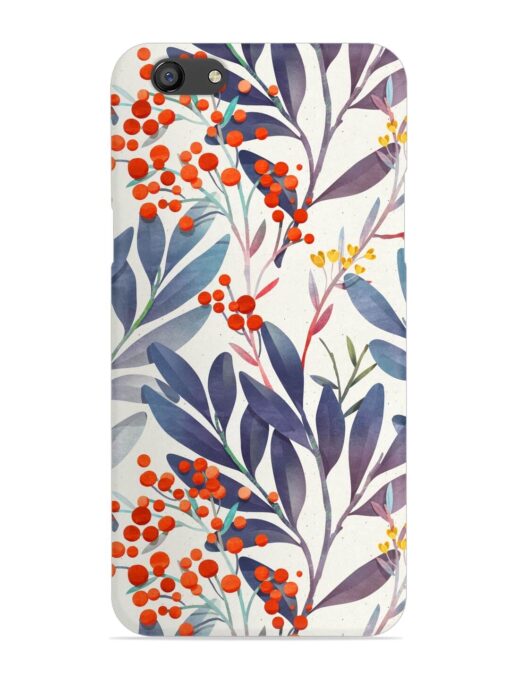 Seamless Floral Pattern Snap Case for Oppo F3 Zapvi