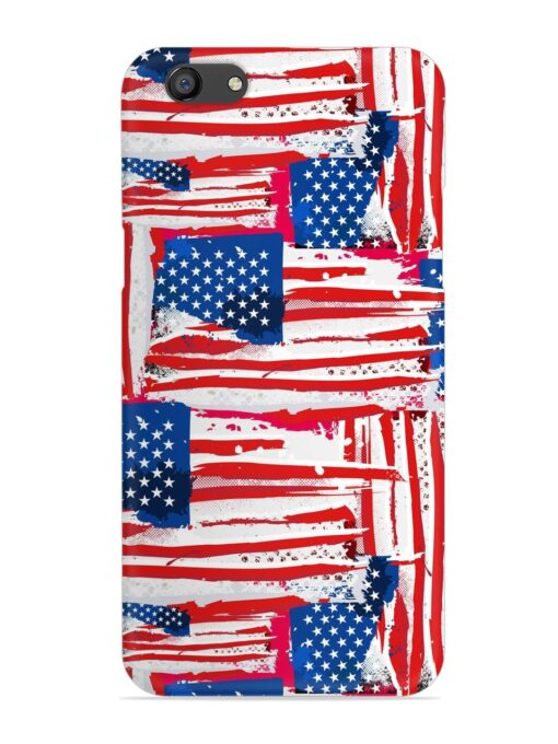 Usa Flag Seamless Snap Case for Oppo F3 Zapvi