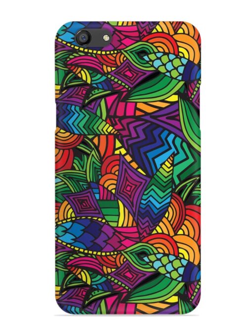 Abstract Multicolor Seamless Snap Case for Oppo F3 Zapvi