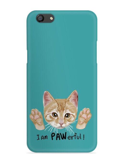 Typography Slogan Cat Snap Case for Oppo F3 Zapvi