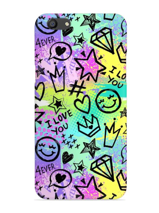 Bright Seamless Pattern Snap Case for Oppo F3 Zapvi