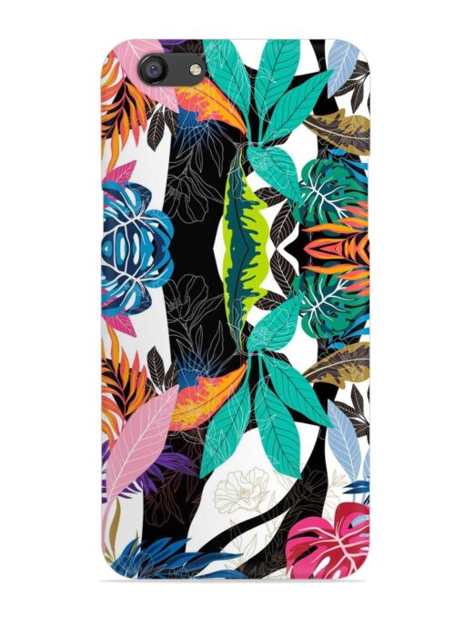 Floral Pattern Bright Snap Case for Oppo F3 Zapvi