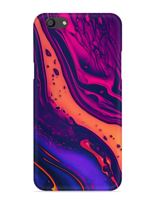 Fluid Blue Pink Art Snap Case for Oppo F3