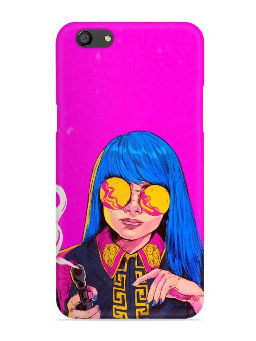 Aesthetic Anime Girl Snap Case for Oppo F3