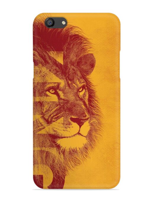 Gold Lion Crown Art Snap Case for Oppo F3 Zapvi