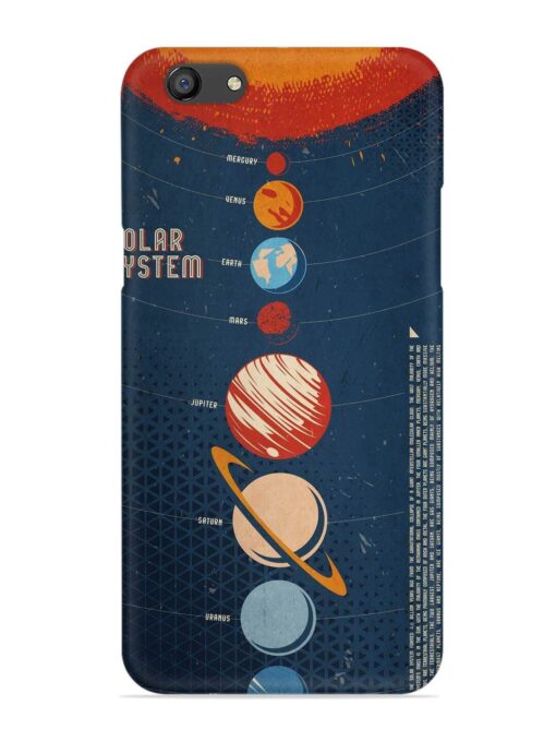 Solar System Vector Snap Case for Oppo F3 Zapvi