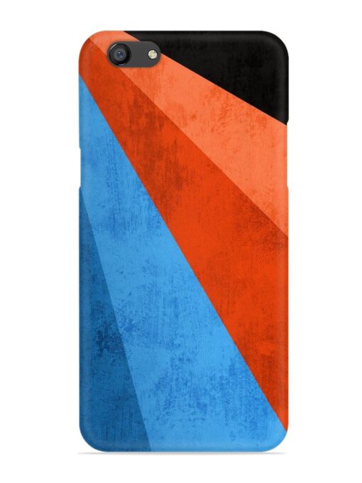 Modern Matte Abstract Snap Case for Oppo F3 Zapvi