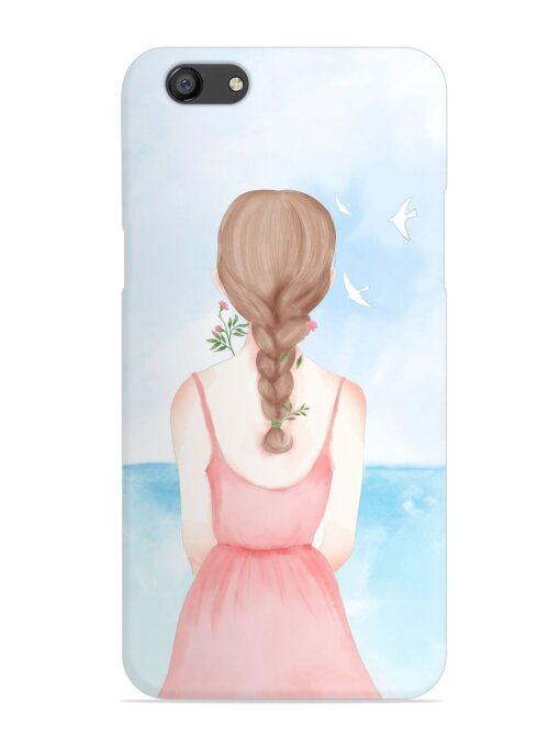 Watercolor Girl Vector Snap Case for Oppo F3 Zapvi