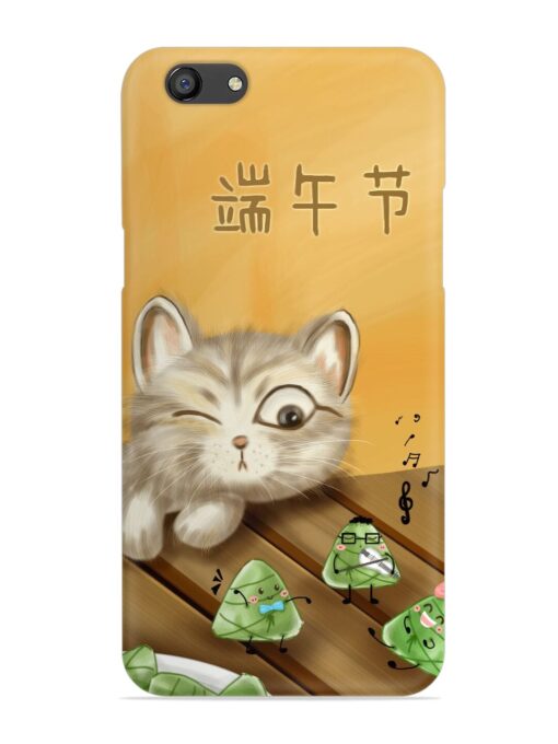 Cat Scorpion Dancing Snap Case for Oppo F3 Zapvi