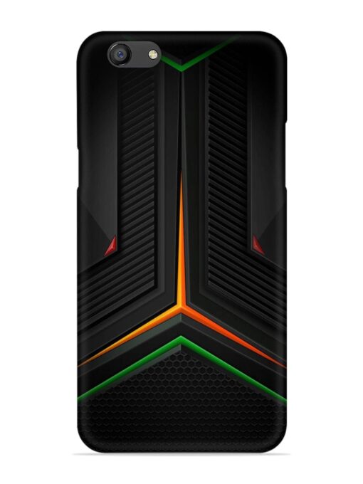 Orange Triangle Light Snap Case for Oppo F3 Plus Zapvi