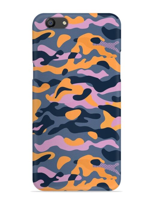 Camouflage Army Military English Orange Art Snap Case for Oppo F3 Plus Zapvi