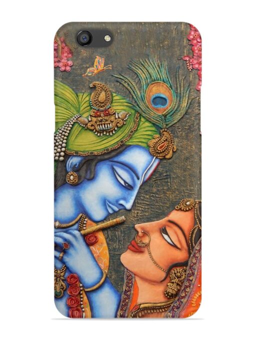 Lord Radha Krishna Flute Art Snap Case for Oppo F3 Plus