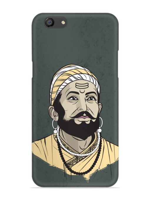 Shivaji Maharaj Vector Art Snap Case for Oppo F3 Plus